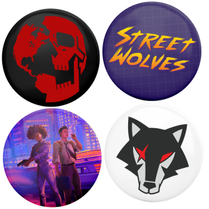 Street Wolves Button Collection