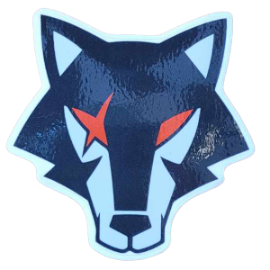 Street Wolves Wolf Pack Sticker 3 in.