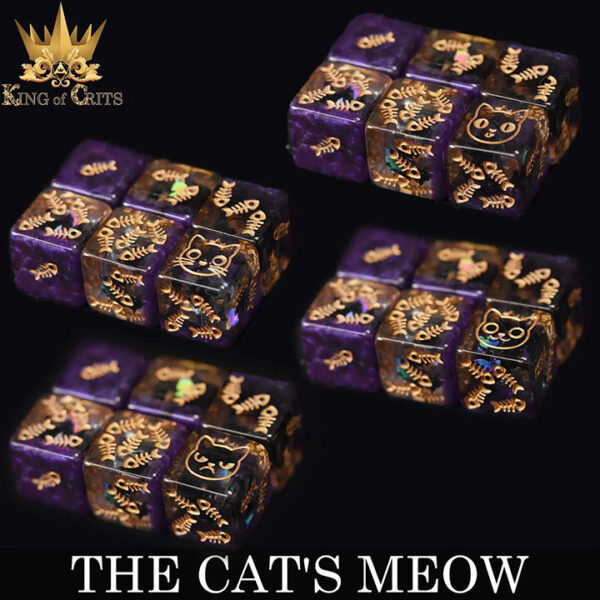 King of Crits Cat's Meow Dice Set - Image 3