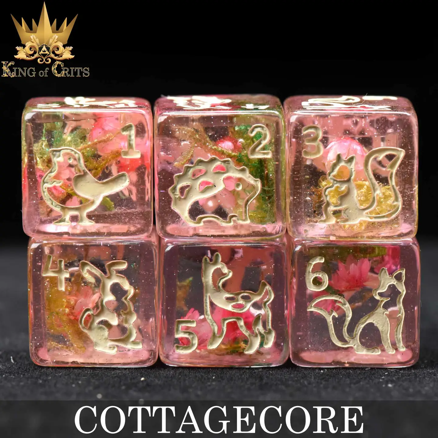 King of Crits Cottagecore Dice Set - Image 5