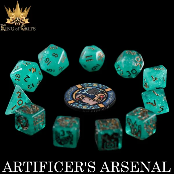 King of Crits Artificer's Arsenal Dice Set - Image 2