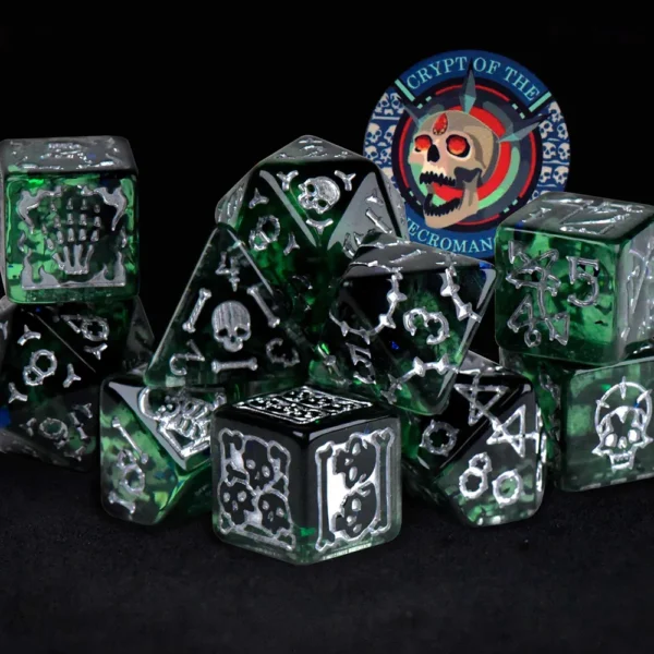 King of Crits Crypt of the Necromancer Dice Set