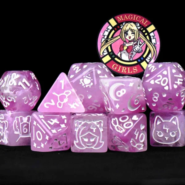 King of Crits Magical Girls Dice Set
