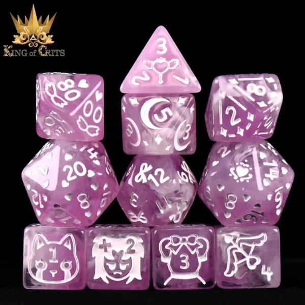 King of Crits Magical Girls Dice Set - Image 5