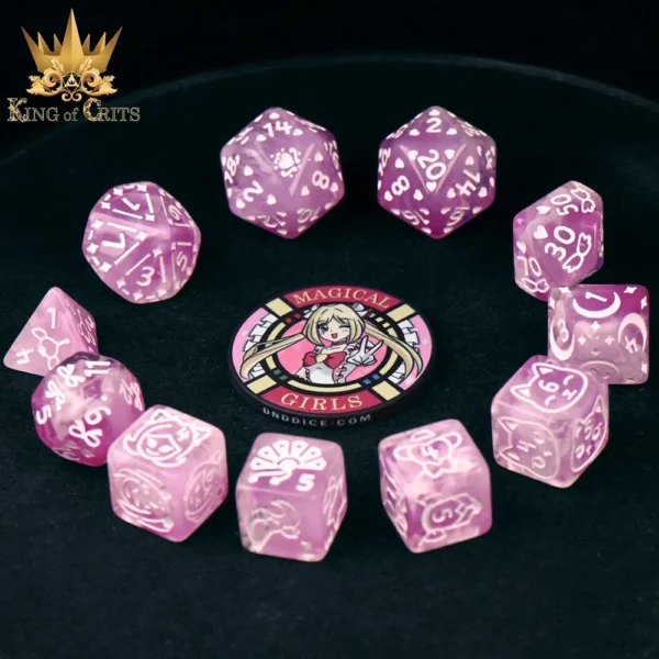 King of Crits Magical Girls Dice Set - Image 4