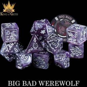 King of Crits Big Bad Werewolf Dice Set