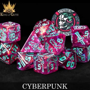 King of Crits Cyberpunk Dice Set