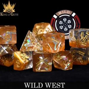 King of Crits Wild West Dice Set