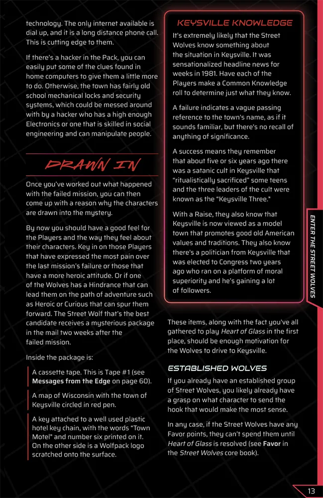 Street Wolves: Heart of Glass for Savage Worlds (PDF) - Image 3